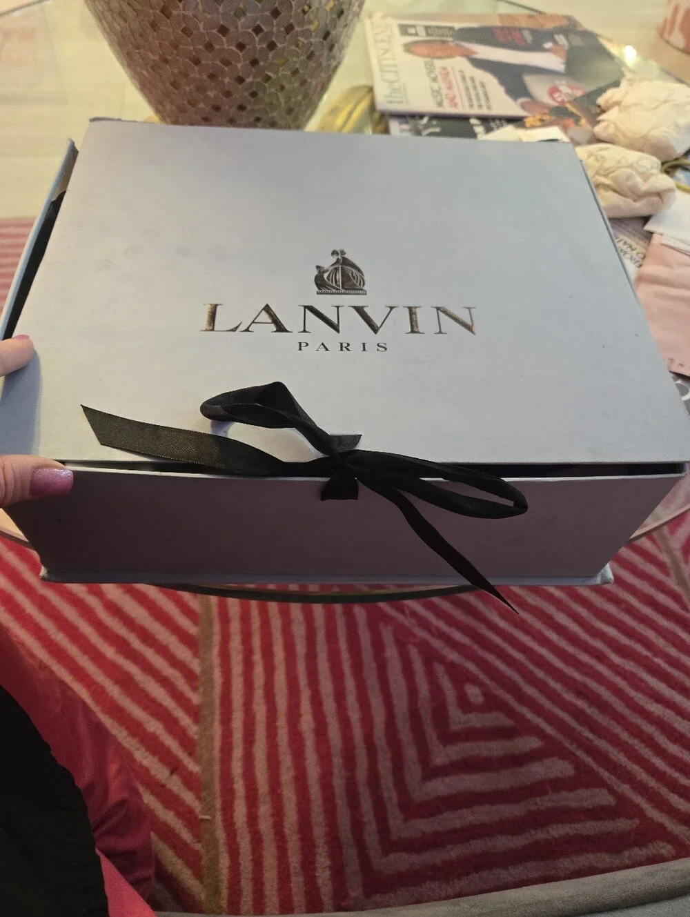 Lanvin NUDE Platform Wedge Sandals with Ankle Strap
